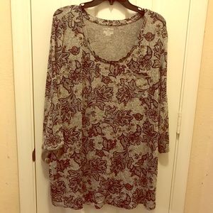 Lane Bryant 3/4 length sleeve top.